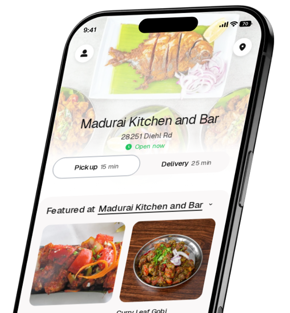 Madurai Kitchen and Bar app preview