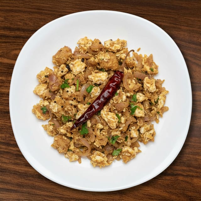 Egg Kothu Parotta.