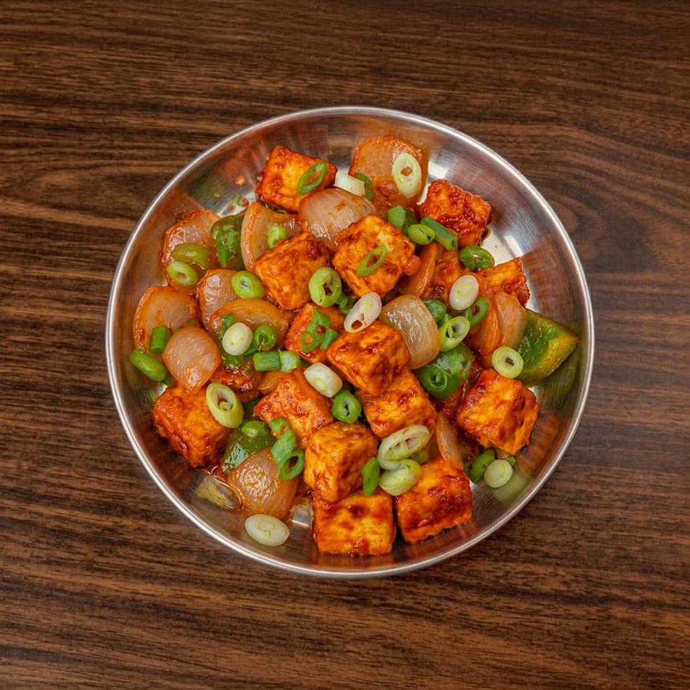Paneer Manchurian.