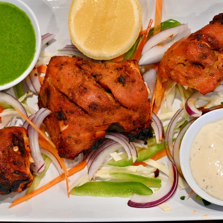 Delicious Garlic Naan and Indian Cuisine